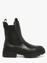 Chelsea Boots Uit Leder Tamaris Zwart accessoires 41
